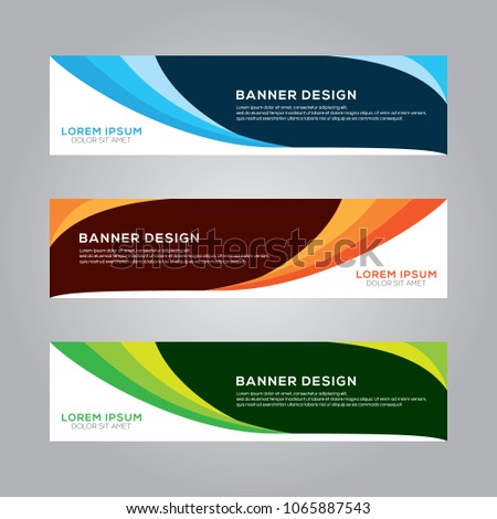 Abstract Modern Banner Background Design Vector Template