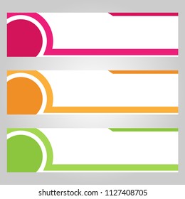 abstract modern banner background template