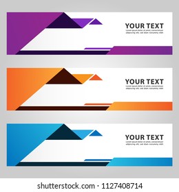 abstract modern banner background template