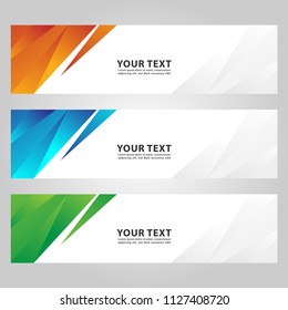 abstract modern banner background template