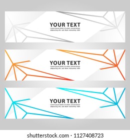 abstract modern banner background template