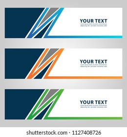 abstract modern banner background template