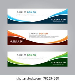 Abstract Modern Banner Background Vector Template Stock Vector (Royalty ...