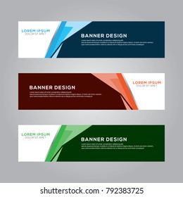 Abstract Modern Banner Background Vector Template