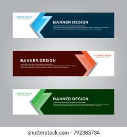 Abstract Modern Banner Background Vector Template