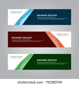 Abstract Modern Banner Background Vector Template