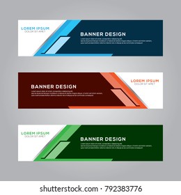 Abstract Modern Banner Background Vector Template