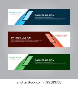 Abstract Modern Banner Background Vector Template