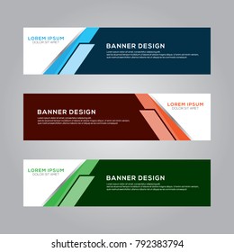 Abstract Modern Banner Background Vector Template