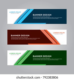 Abstract Modern Banner Background Vector Template