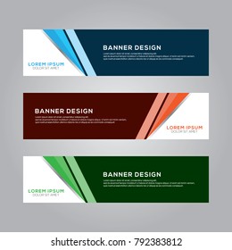 Abstract Modern Banner Background Vector Template
