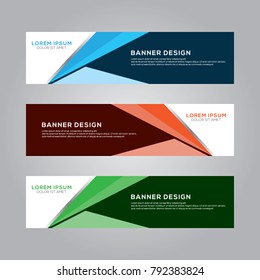 Abstract Modern Banner Background Vector Template
