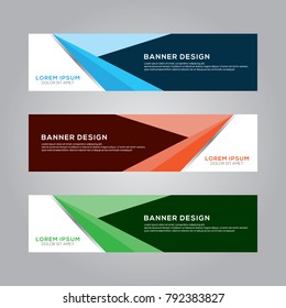 Abstract Modern Banner Background Vector Template
