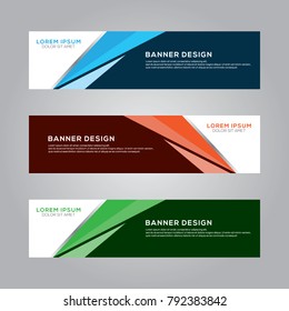 Abstract Modern Banner Background Vector Template