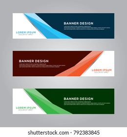 Abstract Modern Banner Background Vector Template