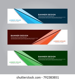 Abstract Modern Banner Background Vector Template