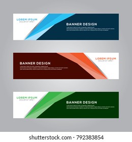 Abstract Modern Banner Background Vector Template