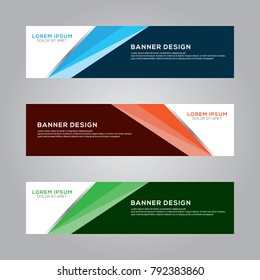 Abstract Modern Banner Background Vector Template