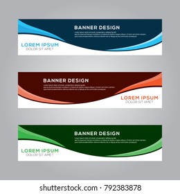 Abstract Modern Banner Background Vector Template
