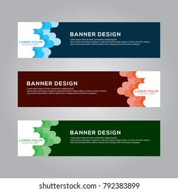 Abstract Modern Banner Background Vector Template