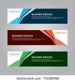 Abstract Modern Banner Background Vector Template