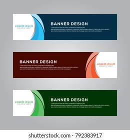 Abstract Modern Banner Background Vector Template