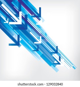 Abstract modern banner with colored background