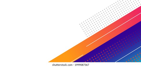Abstrakte moderne Bannerdesign-Vorlage mit dottet Linien für Werbeflächen in den Medien.