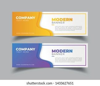 Abstract modern banner design web template
