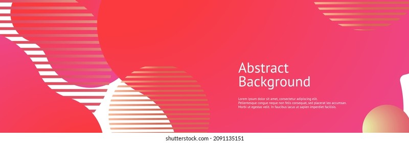 Abstract modern banner. Gradient dynamical liquid colored shapes. Template for the design of a flyer, presentation, poster, cd cover, website or advertising. Vector illustration