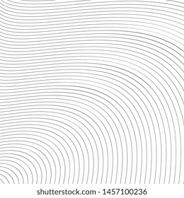 Abstract modern banner for graphic design. Vector template. Vector striped wavy background. Optic illusion effect.