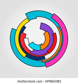 Abstract modern banner for the Internet. vector illustration