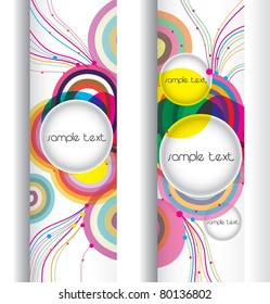 abstract modern banner. set vector design