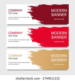 abstract modern banner splash model