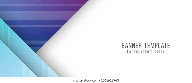 Abstract modern banner template