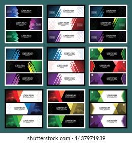 abstract modern banner template background design vector