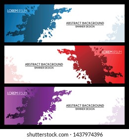abstract modern banner template background design vector