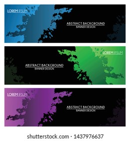 abstract modern banner template background design vector