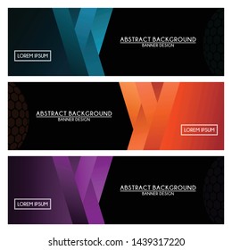 abstract modern banner template background design vector