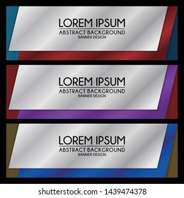 abstract modern banner template background design vector