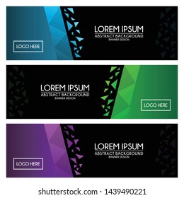abstract modern banner template background design vector