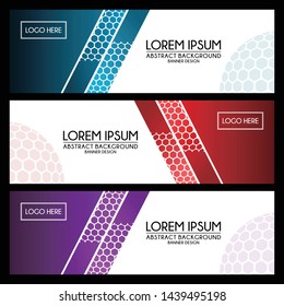 abstract modern banner template background design vector