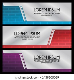 abstract modern banner template background design vector