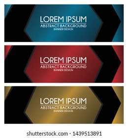 abstract modern banner template background design vector