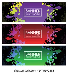 abstract modern banner template background design vector