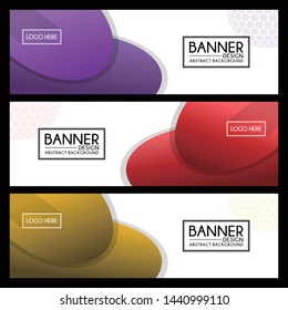 abstract modern banner template background design vector