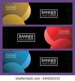 abstract modern banner template background design vector