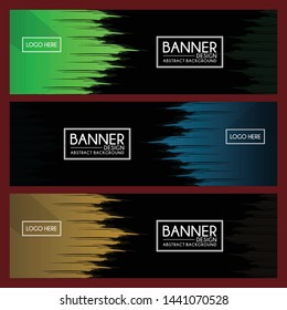 abstract modern banner template background design vector