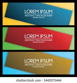 abstract modern banner template background design vector