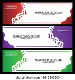 abstract modern banner template background design vector